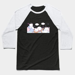 Unicorn Cats Baseball T-Shirt